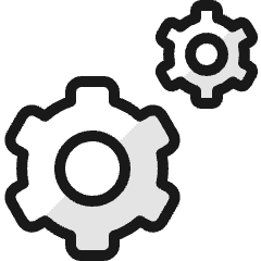 Cog Double 2 Icon from Ultimate Colors Set