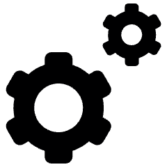 Cog Double 2 Icon from Ultimate Bold Set