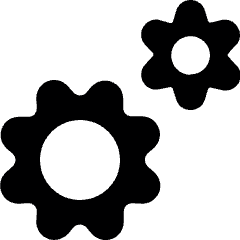 Cog Double 3 Icon from Ultimate Bold Set