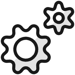 Cog Double 3 Icon from Ultimate Colors Set
