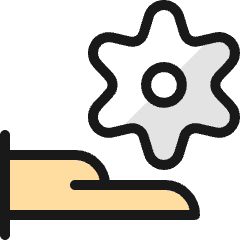 Cog Hand Give Icon from Ultimate Colors Set