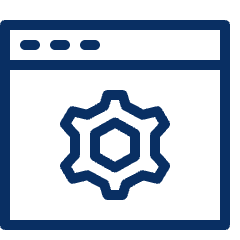 Cog Window Icon from Cyber Line Set