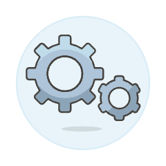Gears Illustration from UX Colors Set