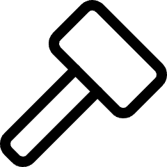 Hammer Icon from Ultimate Regular Set