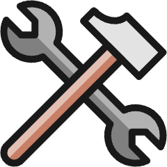 Hammer Wrench Icon from Ultimate Colors Set