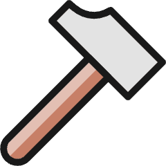 Hammer Icon from Ultimate Colors Set