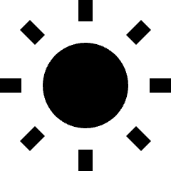 Settings Brightness 1 Icon from Nova Solid Set
