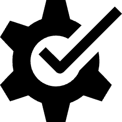 Settings Check Approved Icon from Nova Solid Set