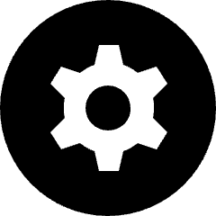 Settings Cog Circle Icon from Nova Solid Set