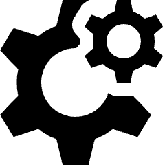 Settings Double Cog Icon from Nova Solid Set