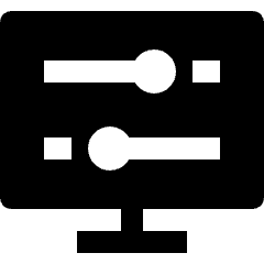 Settings Screen Panel Horizontal Icon from Nova Solid Set