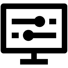 Settings Screen Panel Horizontal Icon from Nova Line Set