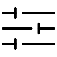 Slider Horizontal Alternative Icon from Ultimate Light Set