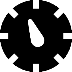 Speed Guage Display Icon from Nova Solid Set