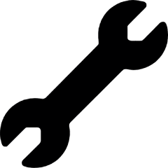 Wrench 1 Icon from Ultimate Bold Set