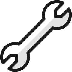 Wrench 1 Icon from Ultimate Colors Set