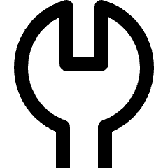 Wrench Icon from Nova Line Icons Set
