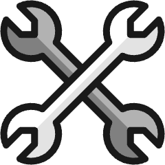 Wrench Double Icon from Ultimate Colors Set