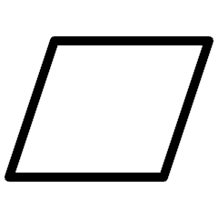 Parallelogram Shape Icon from Ultimate Light Set