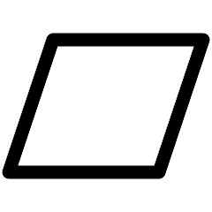 Parallelogram Shape Icon from Ultimate Regular Set