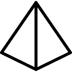 Pyramid Shape Icon from Ultimate Light Set
