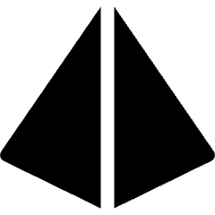 Pyramid Shape Icon from Ultimate Bold Set
