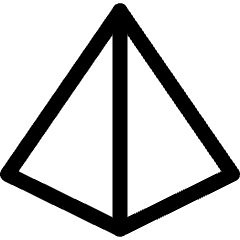 Pyramid Shape Icon from Ultimate Regular Set