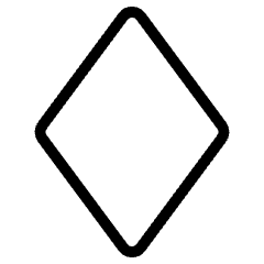 Rhombus Vertical Shape Icon from Ultimate Light Set