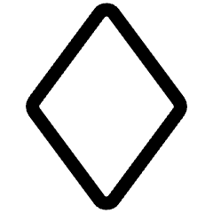 Rhombus Vertical Shape Icon from Ultimate Regular Set