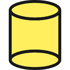 Shape Cylinder Icon from Ultimate Colors Set