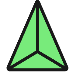 Shape Pyramid Icon from Ultimate Colors Set