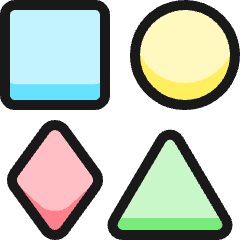 Shapes Icon from Ultimate Colors Set