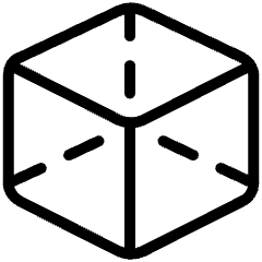 Square Wireframe 3d Icon from Ultimate Light Set