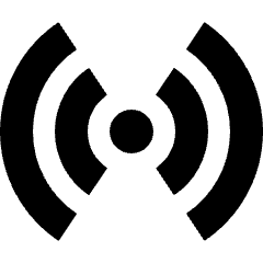 Boardcasting Wifi Signal Icon from Nova Solid Set