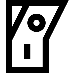 Button Power Switch On Icon from Sharp Line Set