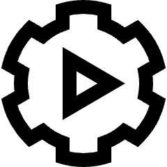 Cog Automation Icon from Sharp Line Set