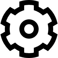 Cog Icon from Sharp Line Set