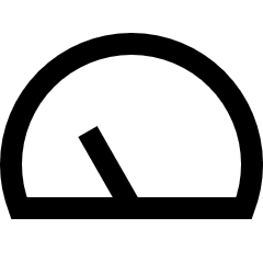 Dashboard Gauge Low 2 Icon from Sharp Line Set