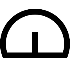 Dashboard Gauge Medium 2 Icon from Sharp Line Set