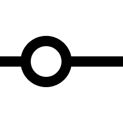 Horizontal Slider 1 Icon from Sharp Line Set