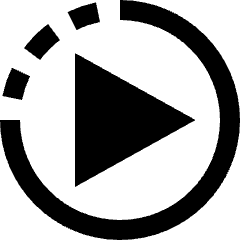 Live Video Icon from Sharp Solid Set