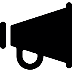 Megaphone 1 Icon from Ultimate Bold Set