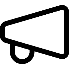 Megaphone 1 Icon from Core Line Set