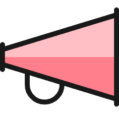 Megaphone 1 Icon from Ultimate Colors Set