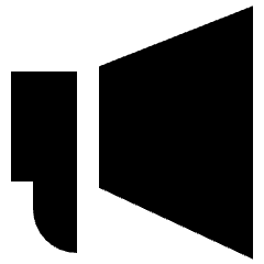 Megaphone 2 Icon from Sharp Solid Set