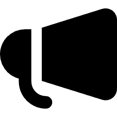 Megaphone 2 Icon from Core Solid Set