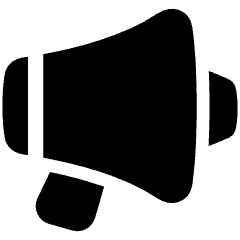 Megaphone 2 Icon from Plump Solid Set