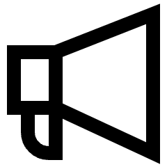 Megaphone 2 Icon from Sharp Line Set