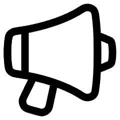 Megaphone 2 Icon from Plump Line Set