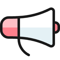 Megaphone Icon from Ultimate Colors Set